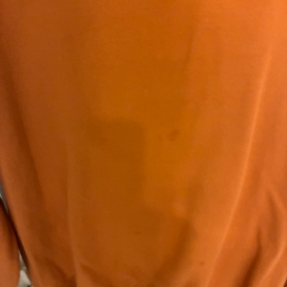 Small Rust Orange Ruffle Sweatshirt the drop - Picture 2 of 5